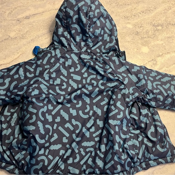 Kids Blue Patterned Jacket - Picture 4 of 4